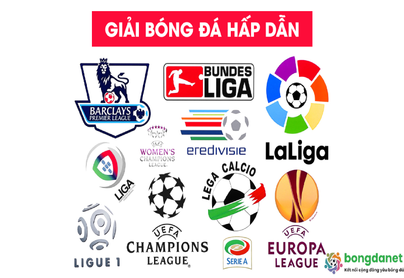 Ltd hn của các giải bóng đá lớn