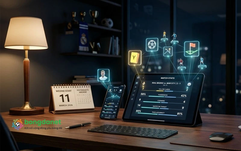 Tra cứu kết quả bóng đá hôm qua tại BongdaNET với ưu điểm lưu trữ khoa học